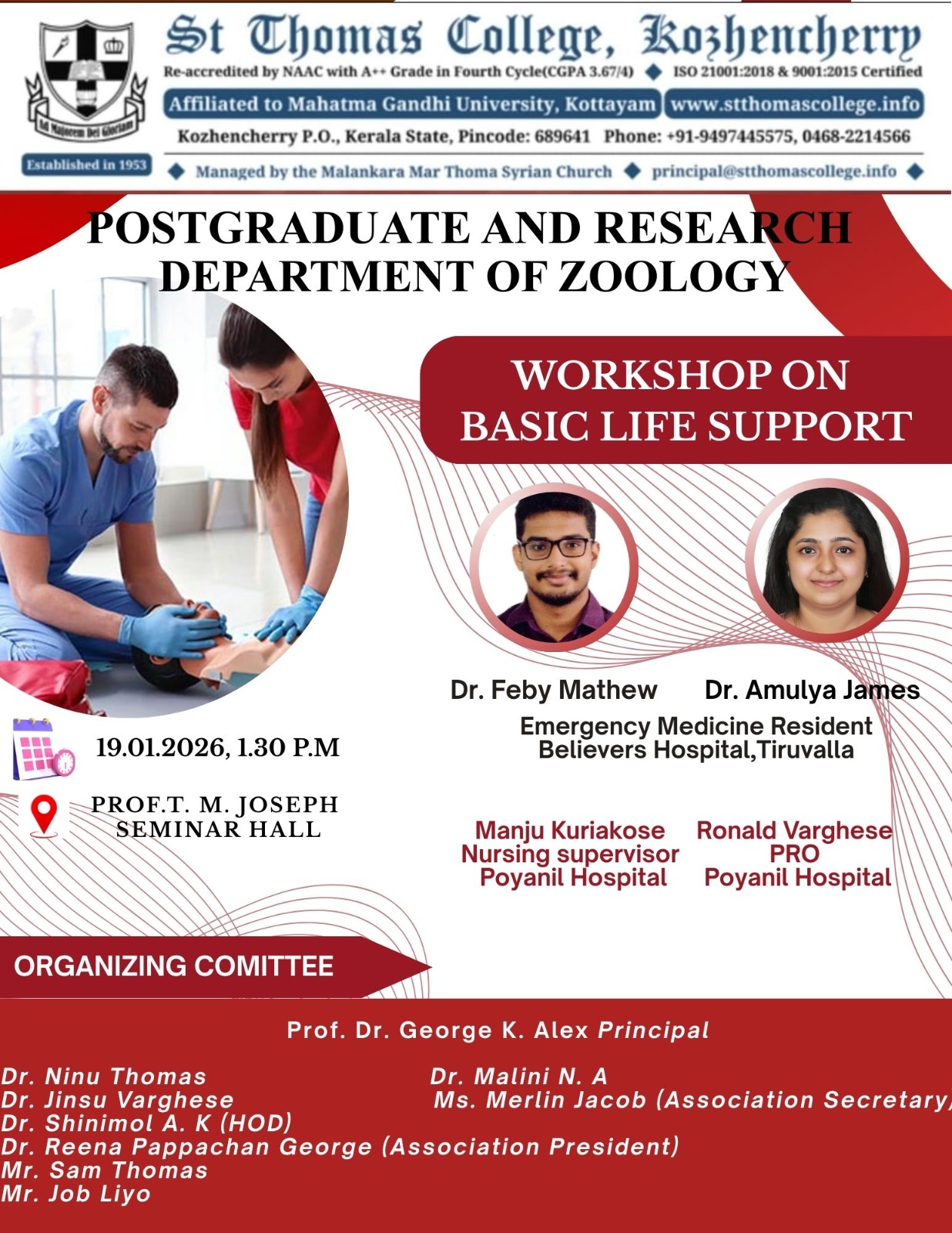 WORKSHOP ON BASIC LIFE SUPPORT
